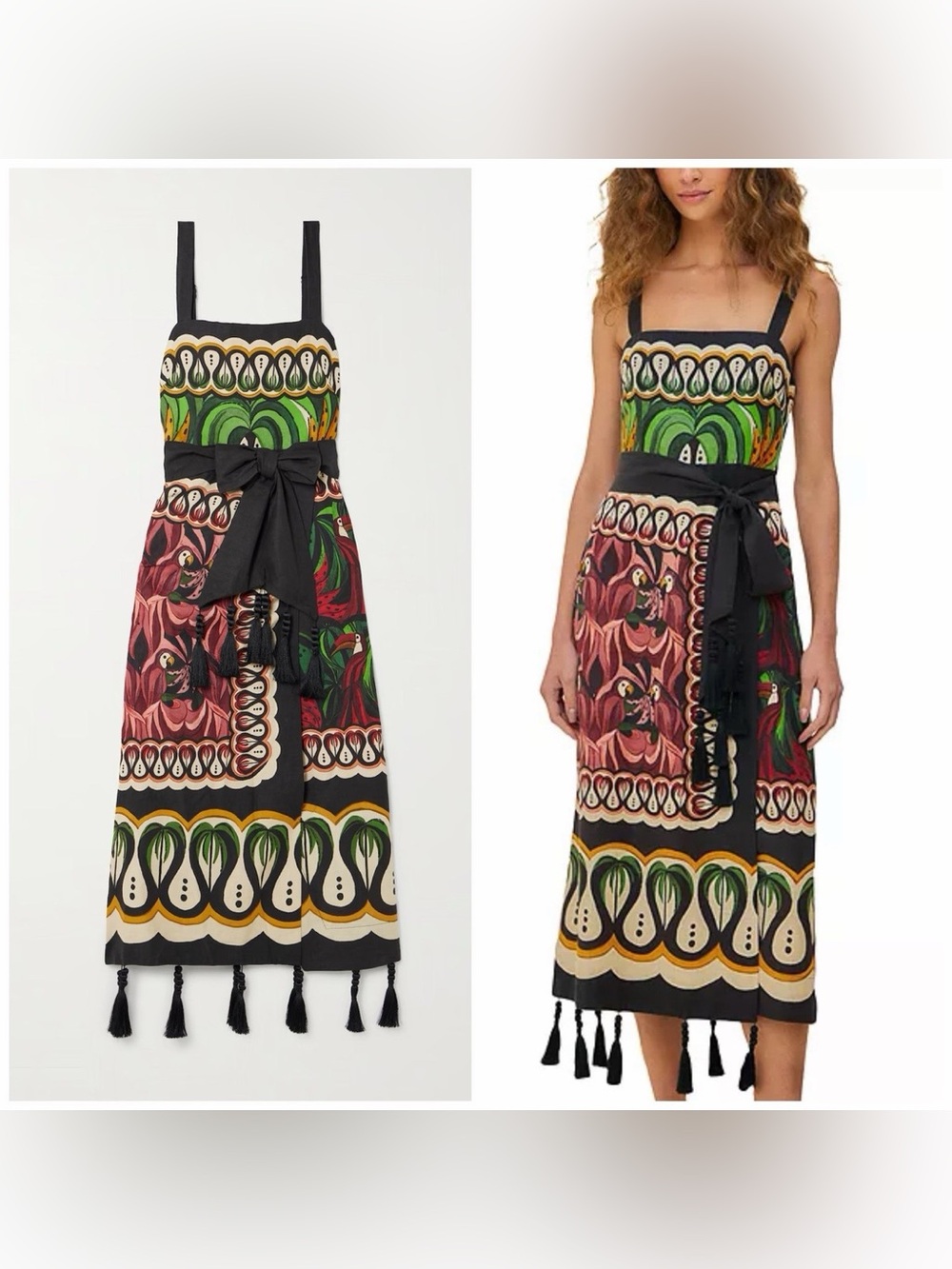 FARM RIO Coconut Tree Flow Lenzing™ Ecovero™ Euroflax™ Dress Size XS NWT